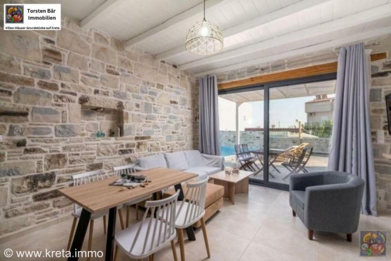Kokkinos Pirgos Kreta, Kokkinos Pirgos 3 luxuriöse Villen mit Pool mit Meerblick Haus kaufen